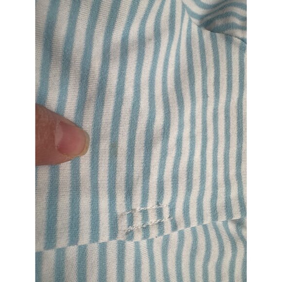 Vintage Coleco Cabbage Patch Kids Blue & White Striped Baby Doll Shirt - Picture 4 of 6